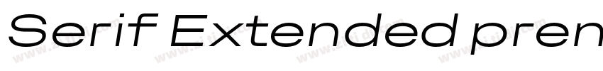 Serif Extended premi字体转换